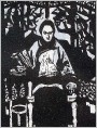 秋瑾（木刻）
